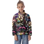 Psychedelic Funky Trippy Kids  Half Zip Hoodie