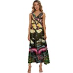 Psychedelic Funky Trippy V-Neck Sleeveless Loose Fit Overalls