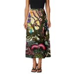 Psychedelic Funky Trippy Classic Midi Chiffon Skirt
