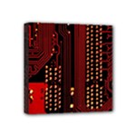 Technology Computer Circuit Mini Canvas 4  x 4  (Stretched)