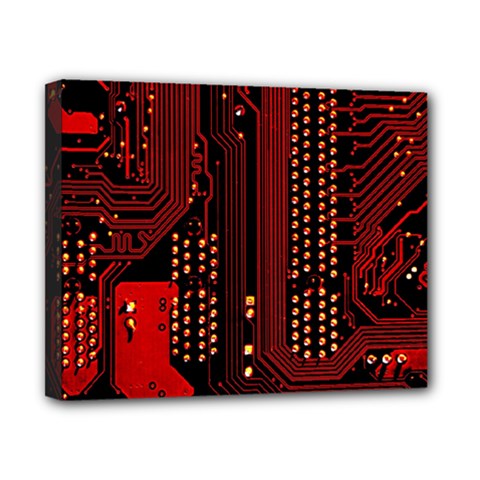 Technology Computer Circuit Canvas 10  x 8  (Stretched) from ArtsNow.com