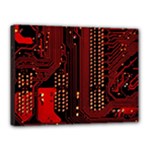 Technology Computer Circuit Canvas 16  x 12  (Stretched)