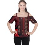 Technology Computer Circuit Cutout Shoulder T-Shirt