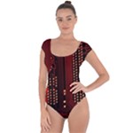 Technology Computer Circuit Short Sleeve Leotard 