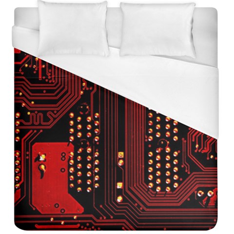 Technology Computer Circuit Duvet Cover (King Size) from ArtsNow.com