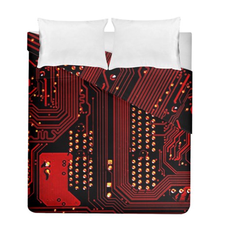Technology Computer Circuit Duvet Cover Double Side (Full/ Double Size) from ArtsNow.com