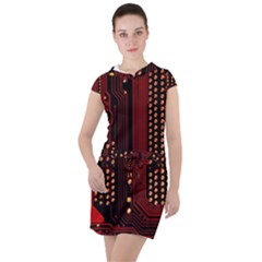 Drawstring Hooded Dress 