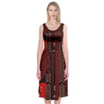 Technology Computer Circuit Midi Sleeveless Dress