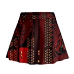 Technology Computer Circuit Mini Flare Skirt