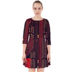 Technology Computer Circuit Smock Dress