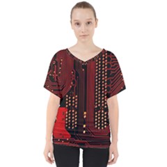 V-Neck Dolman Drape Top 