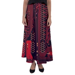 Flared Maxi Skirt 