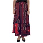 Technology Computer Circuit Flared Maxi Skirt