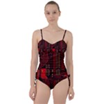 Technology Computer Circuit Sweetheart Tankini Set