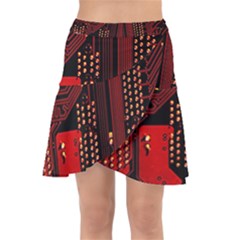 Wrap Front Skirt 