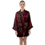 Technology Computer Circuit Long Sleeve Satin Kimono