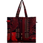 Technology Computer Circuit Canvas Travel Bag