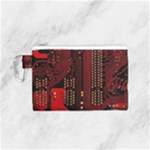 Technology Computer Circuit Canvas Cosmetic Bag (Small)