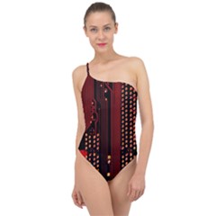 Classic One Shoulder Swimsuit 