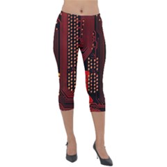 Lightweight Velour Capri Leggings  