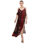 Technology Computer Circuit Maxi Chiffon Cover Up Dress