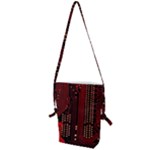 Technology Computer Circuit Folding Shoulder Bag