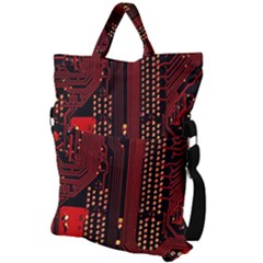 Fold Over Handle Tote Bag 