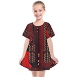 Technology Computer Circuit Kids  Smock Dress