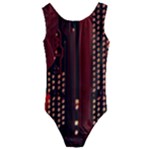 Technology Computer Circuit Kids  Cut-Out Back One Piece Swimsuit