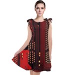 Technology Computer Circuit Tie Up Tunic Dress