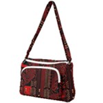 Technology Computer Circuit Front Pocket Crossbody Bag