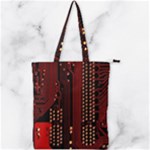 Technology Computer Circuit Double Zip Up Tote Bag