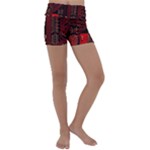 Technology Computer Circuit Kids  Lightweight Velour Yoga Shorts