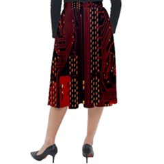 Classic Velour Midi Skirt  