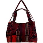 Technology Computer Circuit Double Compartment Shoulder Bag