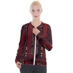 Technology Computer Circuit Casual Zip Up Jacket
