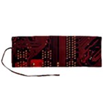 Technology Computer Circuit Roll Up Canvas Pencil Holder (M)