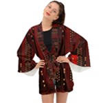 Technology Computer Circuit Long Sleeve Kimono