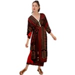 Technology Computer Circuit Grecian Style  Maxi Dress
