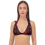 Technology Computer Circuit Double Strap Halter Bikini Top