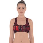 Technology Computer Circuit Cross Back Hipster Bikini Top 