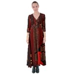 Technology Computer Circuit Button Up Maxi Dress