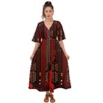 Technology Computer Circuit Kimono Sleeve Boho Dress