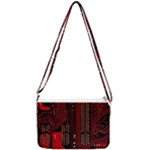 Technology Computer Circuit Double Gusset Crossbody Bag