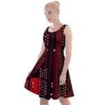 Technology Computer Circuit Knee Length Skater Dress