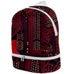 Technology Computer Circuit Zip Bottom Backpack