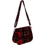 Technology Computer Circuit Saddle Handbag