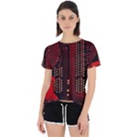 Technology Computer Circuit Open Back Sport T-Shirt