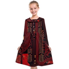 Technology Computer Circuit Kids  Midi Sailor Dress from ArtsNow.com