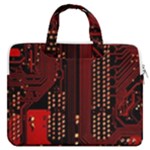 Technology Computer Circuit MacBook Pro 13  Double Pocket Laptop Bag